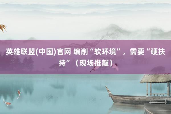 英雄联盟(中国)官网 编削“软环境”，需要“硬扶持”（现场推敲）